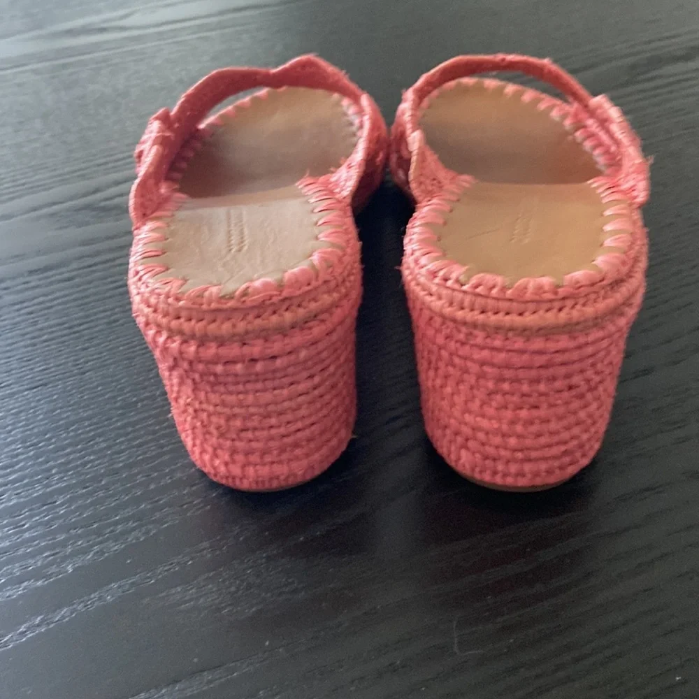 NEW never worn Carrie Forbes salmon pink heeled sandals size 8 38 - Picture 3 of 4